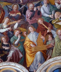 Le Concert des Anges, 1534-36 (détail)